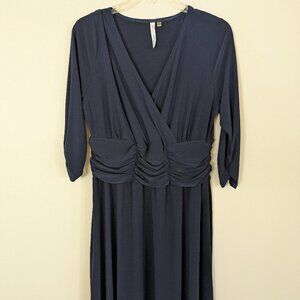 NY Collection Plus Sized Blue Dress